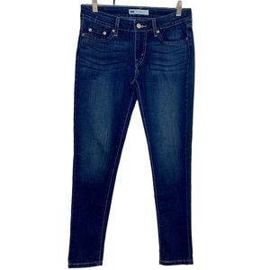Women LEVI'S 535 Legging Skinny Stretch Jeans Size 9 S/C  Dark blue